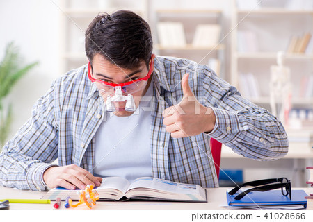 Medical student sitting at the lecture in university 41028666
