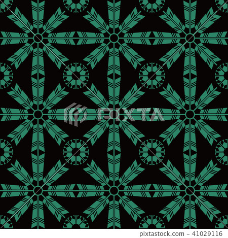 Antique green seamless retro pattern background Antique green seamless retro pattern background 41029116