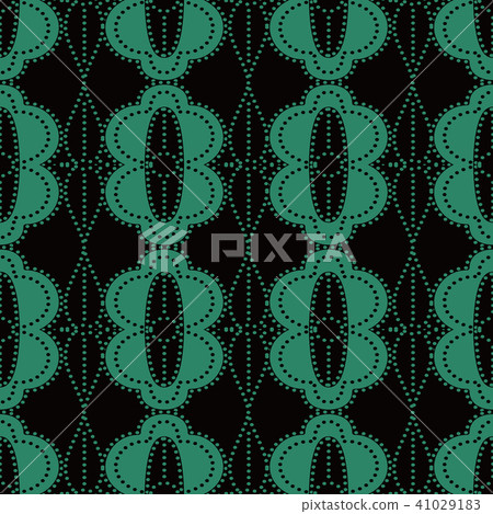 Antique green seamless retro pattern background 41029183