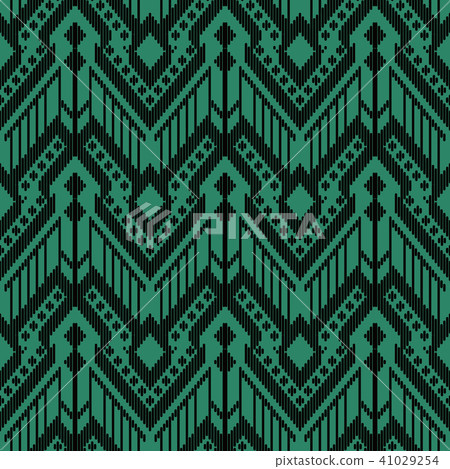 Antique green seamless retro pattern background 41029254
