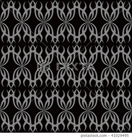 Antique silver seamless retro pattern background Antique silver seamless retro pattern background 41029495