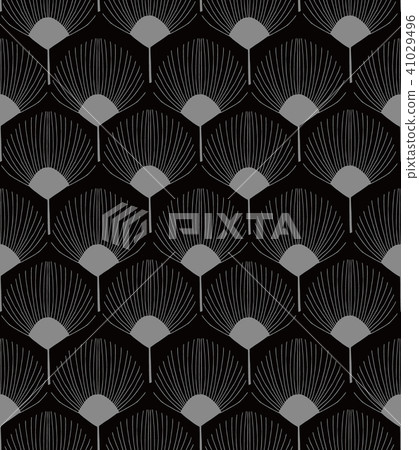 Antique silver seamless retro pattern background Antique silver seamless retro pattern background 41029496