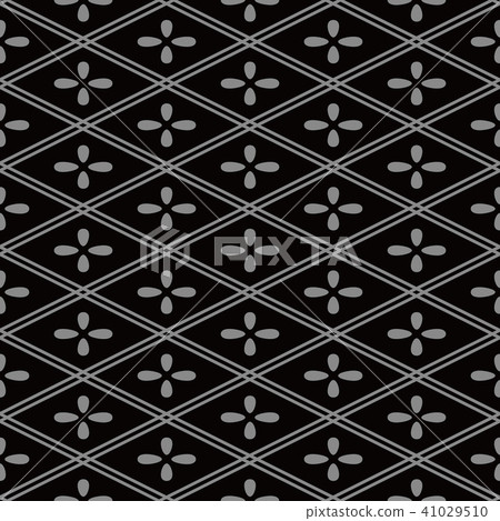 Antique silver seamless retro pattern background 41029510