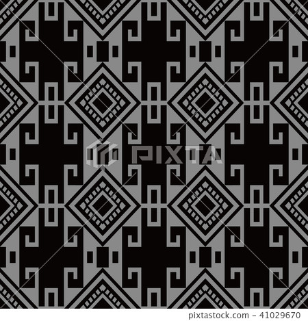 Antique silver seamless retro pattern background 41029670