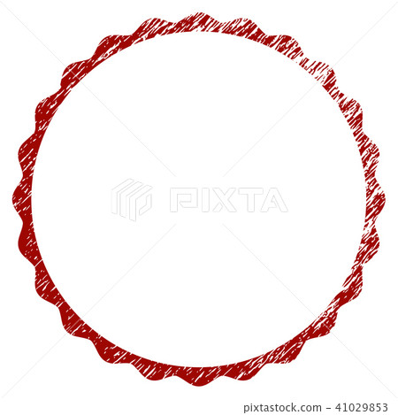 Distressed Textured Certificate Rosette Circular Frame 41029853