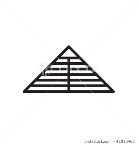 pyramid icon Vector illustration, EPS10. 41030468