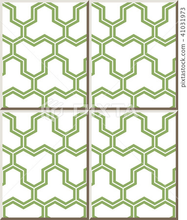 Ceramic tile retro vintage kaleidoscope pattern 41031973
