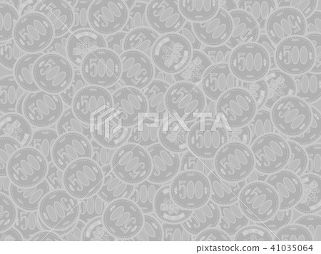 Simple background of 500 yen coin ball Simple background of 500 yen coin ball 41035064