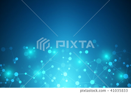 Molecular structure background. Abstract background with molecule DNA. Medical, science and digital Molecular structure background. Abstract background with molecule DNA. Medical, science and digital 41035833