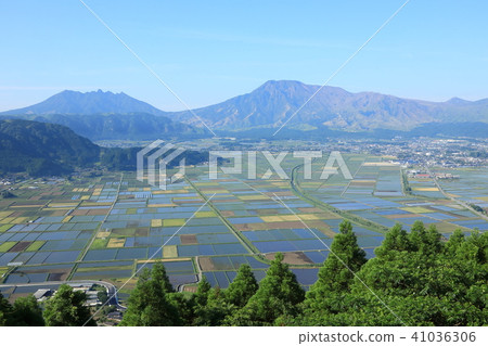 Aso basin of early summer 41036306