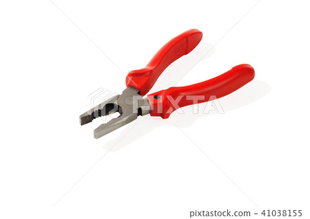 Pliers with red handles. Pliers with red handles. 41038155
