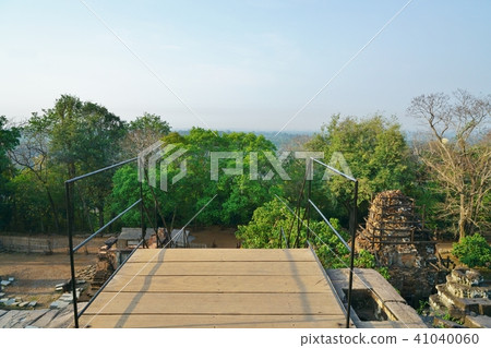 Kingdom of Cambodia, one of Angkor Archaeological Site, Angkor Sansei, View from Phnom Baken 41040060