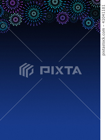 Background material Fireworks display Fireworks display Summer image Background material Fireworks display Fireworks display Summer image 41041181