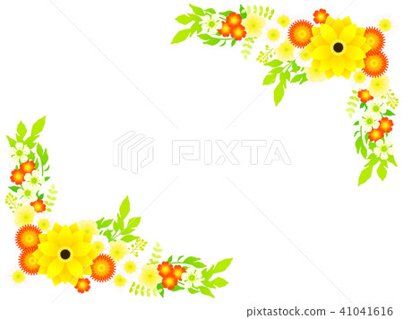 大麗花和夏天花框架 大麗花和夏天花框架 41041616