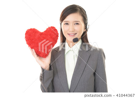 一個微笑的操作員 一個微笑的操作員 41044367