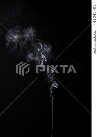 Isolated smoky waves of smoldering aromastick 41045409