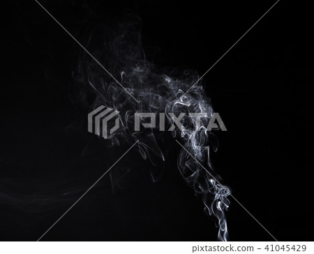 Vertical swirl of smoldering aroma stick 41045429