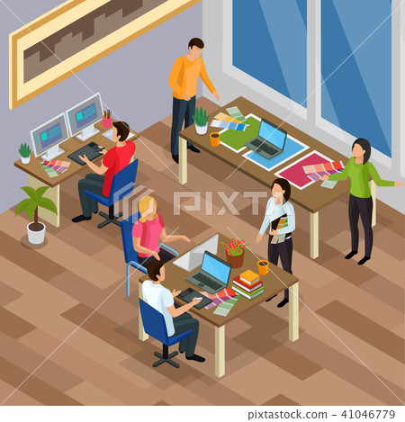Advertising Agency Background - Stock Illustration [41046779] - PIXTA