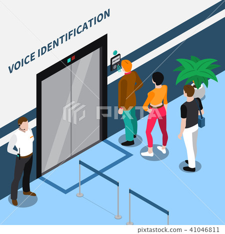 Access Identification Isometric Composition - Stock Illustration ...