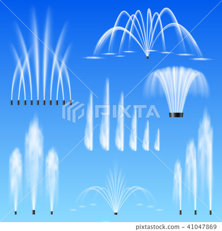 Realistic Fountain Set  41047869