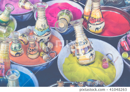 Souvenirs from Jordan - bottles with sand and shap Souvenirs from Jordan - bottles with sand and shap 41048263