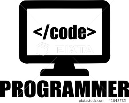 Programmer with icon 41048785