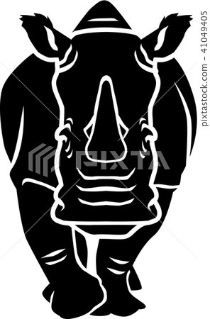 Rhinoceros Frontview 41049405