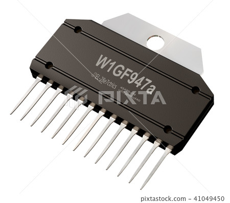 Integrated circuit or micro chip on isolated. Computer parts . Integrated circuit or micro chip on isolated. Computer parts . 41049450