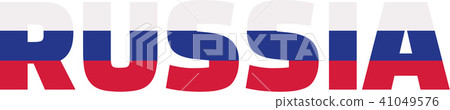 Russia flag word 41049576