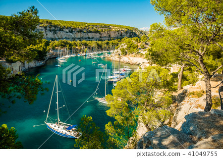 Calanque De Port Miou Fjord Near Cassis Stock Photo
