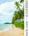 Tropical beach Lipa Noi with palms, Koh Samui Island, Thailand 41049880