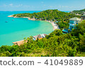 View to the tropical Samrong Beach, Koh Samui, Thailand 41049889