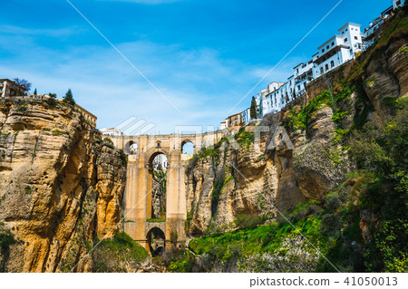 stone bridge over the gorge of tajo in Ronda 41050013
