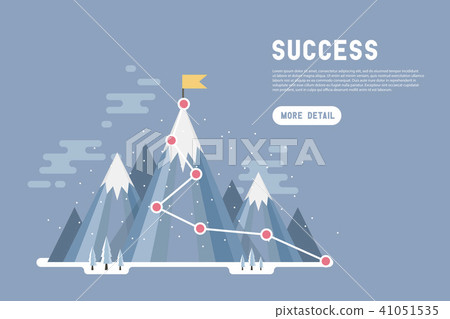 Business goal success concept infographic. 41051535