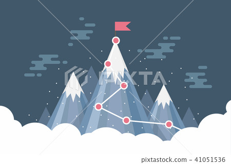 Business goal success concept infographic. 41051536