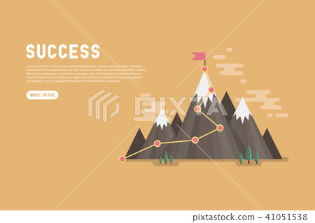 Business goal success concept infographic. 41051538