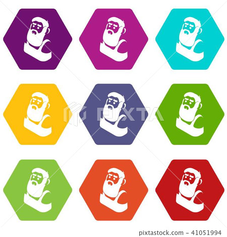 Blacksmith icons set 9 vector Blacksmith icons set 9 vector 41051994