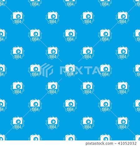 1984 photo camera pattern vector seamless blue 1984 photo camera pattern vector seamless blue 41052032