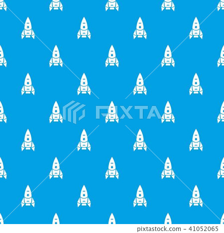 Rocket spacecraft pattern vector seamless blue - Stock Illustration ...