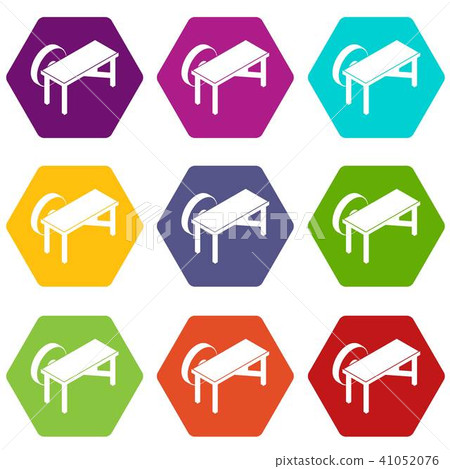 Grindstone icons set 9 vector 41052076