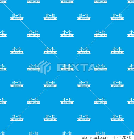Fence parade pattern vector seamless blue 41052078