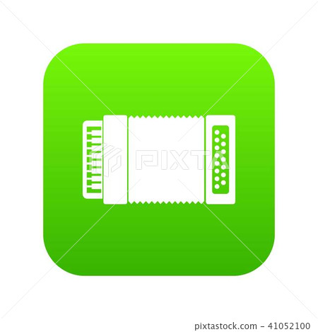 Accordion icon digital green 41052100