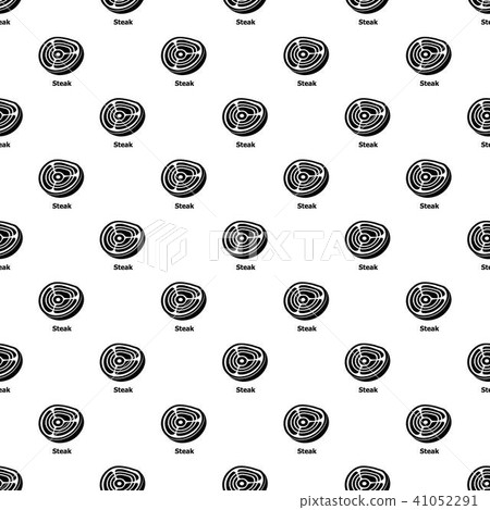Steak pattern vector seamless Steak pattern vector seamless 41052291