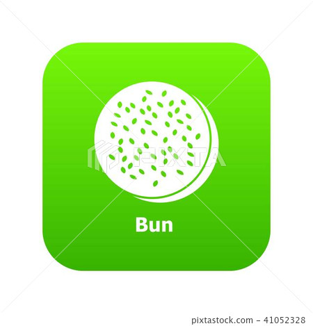 Bun icon green vector Bun icon green vector 41052328