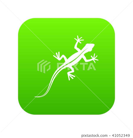 Lizard icon digital green Lizard icon digital green 41052349