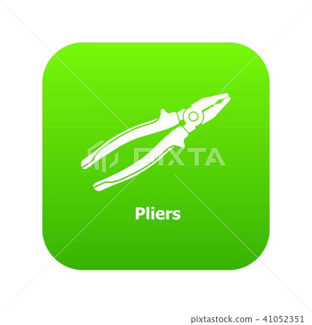 Pliers icon green vector Pliers icon green vector 41052351