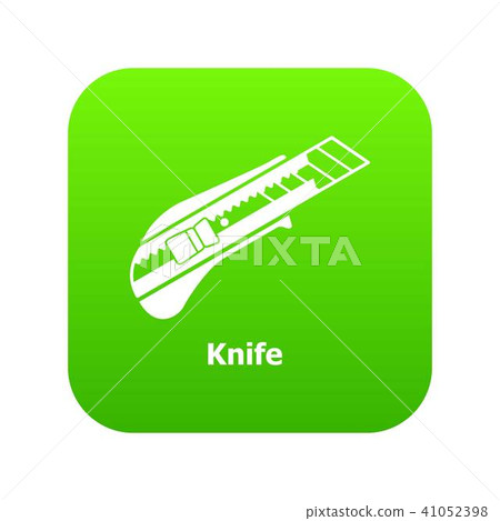 Knife icon green vector Knife icon green vector 41052398
