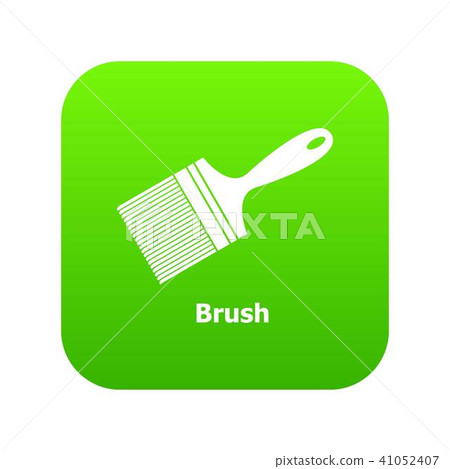 Brush icon green vector Brush icon green vector 41052407