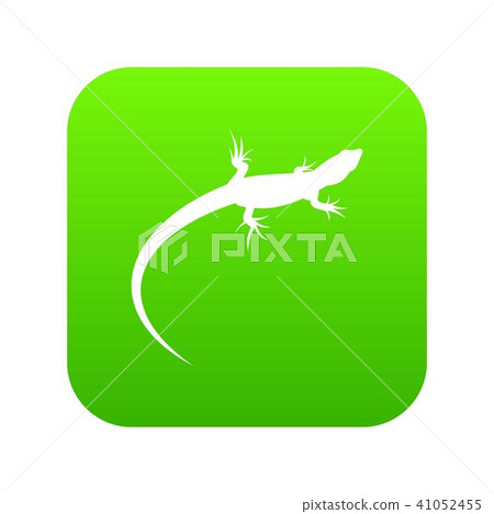 Lizard icon digital green Lizard icon digital green 41052455