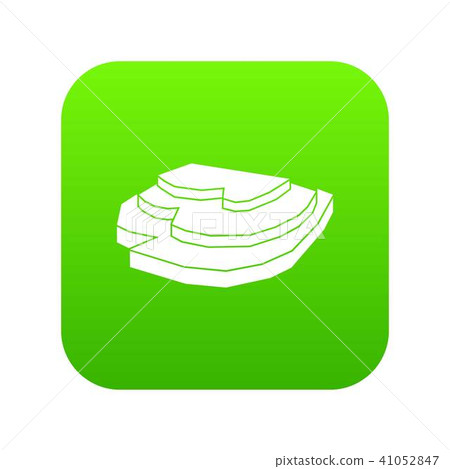 Rice field icon digital green - Stock Illustration [41052847] - PIXTA